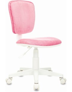 Кресло детское CH W204NX розовый Velvet 36 крестовина пластик пластик белый Бюрократ