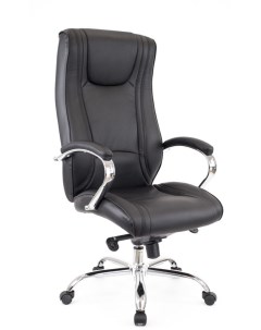 Компьютерное кресло для руководителя кожа черный Everprof