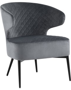 Кресло лаунж Royal велюр тёмно-серый УТ000035298 Stool group