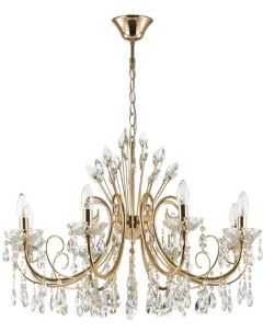 Подвесная люстра хрусталь  подсвечник с подвесками Odeon light