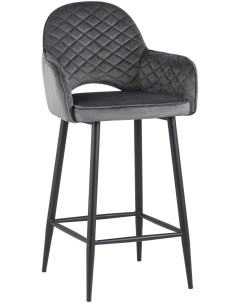 Стул полубарный Венера диамант велюр серый УТ000004925 Stool group