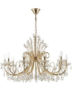 Подвесная люстра хрусталь  подсвечник с подвесками Odeon light