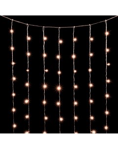 Гирлянда Занавес Облегченный x м Экстра Тепло-Белый 220В, LED, Провод Прозрачный ПВХ, IP54 Laitcom