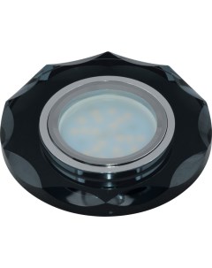 Встраиваемый светильник DLS P105 GU5 3 CHROME BLACK Peonia Fametto