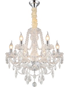 Подвесная люстра хрусталь  в виде свечи с подвесками Aployt
