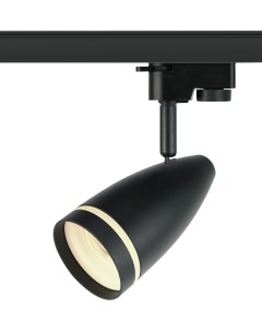 Трековый светильник однофазный TR49 BK под лампу матовый черный Б0054162 GU10 Era