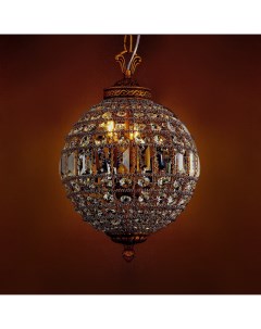 Хрустальный подвесной светильник KR0108P 3 108 antique brass Delight collection
