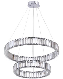 Подвесной светильник хром прозрачный металл хрусталь LED 60W VEKIA Odeon light