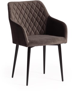 Кресло BREMO mod 708 темно серый barkhat 14 черный ткань металл Tetchair