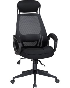 Офисное кресло для руководителей чёрный пластик чёрная ткань 109BL_Black LMR STEVEN BLACK BLACK чёрн Dobrin