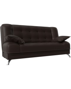 Диван Книжка Анна (экокожа коричневая) 28061 Лига диванов