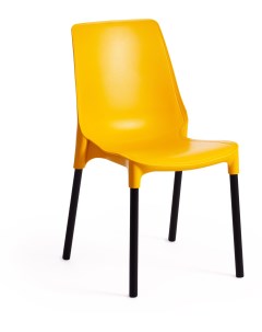 Стул (mod 75) желтый/черные ножки (металл/пластик) Tetchair