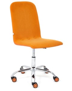 Кресло оранжевый оранжевый флок кож зам Tetchair
