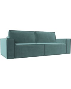 Диван прямой Куба (велюр бирюзовый) 116210 Лига диванов