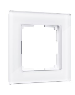Рамка на 1 пост белый стекло a051192 Werkel