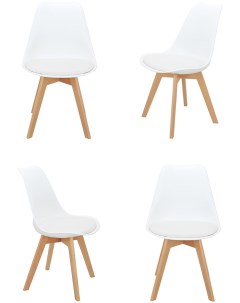 Комплект из 4 х стульев Bon белый Eames FR 0023K Bradex home