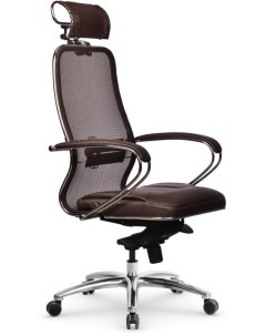 Офисное кресло Samurai SL 2 04 MPES Темно коричневый цвет Метта