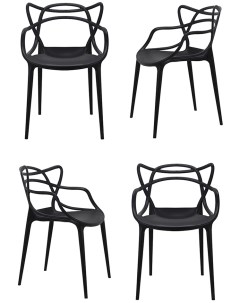 Комплект из 4 х стульев чёрный Bradex home
