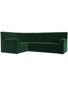 Угловой диван Карелия левый угол (велюр зеленый) 113343L Лига диванов