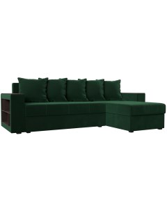 Угловой диван Дубай Лайт правый угол (Велюр зеленый) 114150 Лига диванов