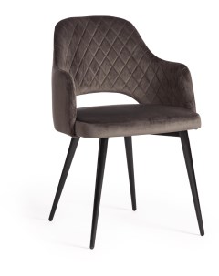 Кресло VALKYRIA mod 711 темно серый barkhat 14 черный ткань металл Tetchair