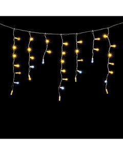 Гирлянда интерьера Бахрома с Колпачком 3,1 x 0,5 м Тепло-Белая Мерцанием Белого Диода 220В, LED, Провод Прозрачный ПВХ, IP65 PIL120BLWCAP-10-2WW Laitcom