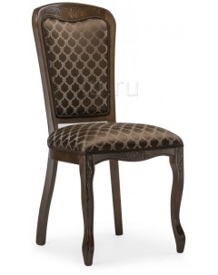 Деревянный стул для гостиной деревянный с высокой спинкой Клето орех / коричневый 450686 Woodville