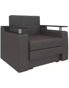 Кресло кровать Мираж экокожа коричневая 28422 Лига диванов