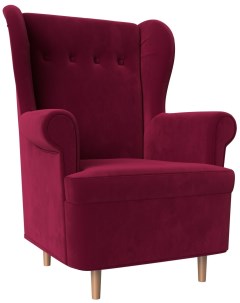 Кресло Торин микровельвет бордовый 116389 Лига диванов