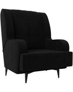 Кресло Неаполь микровельвет черный 111968 Лига диванов