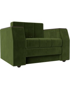 Кресло кровать Атлантида Микровельвет зеленый 113855 Лига диванов