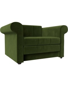 Кресло кровать Берли микровельвет зеленый 101283 Лига диванов