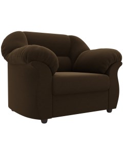 Кресло Карнелла микровельвет коричневый 105842 Лига диванов
