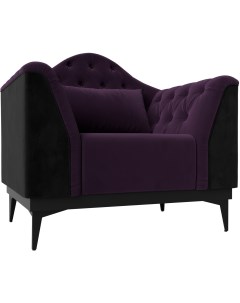 Кресло Флорида основа велюр фиолетовый компаньон велюр черный 112290 Лига диванов