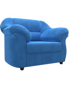 Кресло Карнелла велюр голубой 109611 Лига диванов