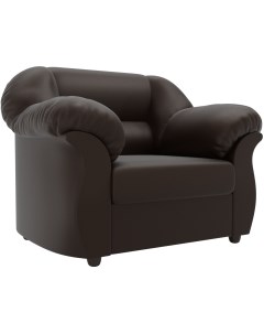 Кресло Карнелла экокожа коричневая 105851 Лига диванов