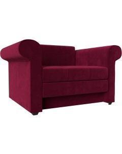 Кресло кровать Берли микровельвет бордовый 110343 Лига диванов
