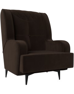 Кресло Неаполь микровельвет коричневый 111965 Лига диванов
