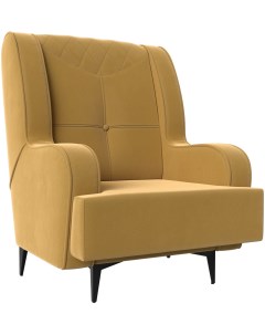Кресло Неаполь микровельвет желтый 111963 Лига диванов