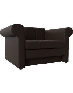 Кресло кровать Берли экокожа коричневая 101292 Лига диванов