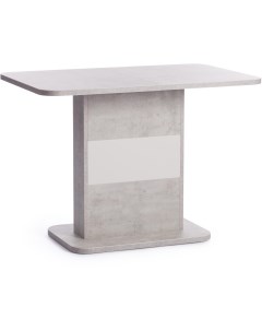 Стол обеденный ЛДСП 105 140х68 6х75 см Белый бетон Белый Tetchair