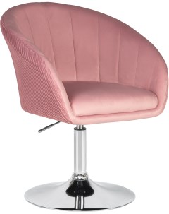 Кресло дизайнерское розовый велюр 1922 16 8600 LM 8600 LM цвет сиденья розовый 1922 16 основания хро Dobrin