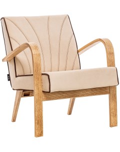 Кресло для отдыха Шелл нов Дуб ткань Verona Vanilla кант Verona Brown Leset