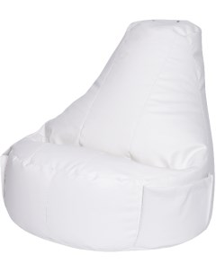 Кресло Комфорт Белое ЭкоКожа Классический Dreambag