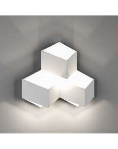 Настенный светильник квадратный арматура из металла светодиодный  форма куба Designled