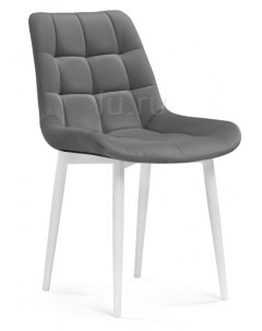 Стул на металлокаркасе Челси К темно-серый / белый 502093 Notta