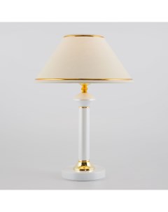 Интерьерная настольная лампа 60019 1 глянцевый белый Lorenzo Eurosvet