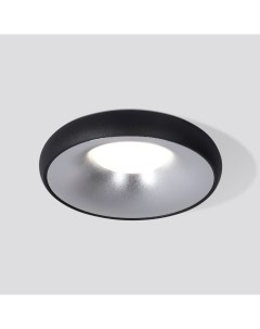 Встраиваемый светильник 118 MR16 серебро черный Elektrostandard