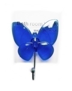 Крючок на присосках бабочка синяя 94 002 Аквалиния