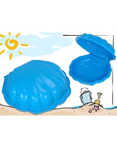 Песочница в наборе с крышкой 88х102х21 см голубой Koopman
